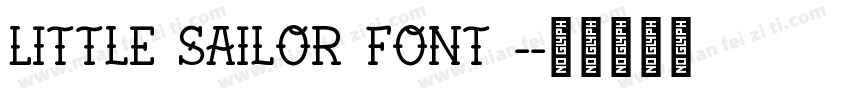 Little Sailor Font -字体转换